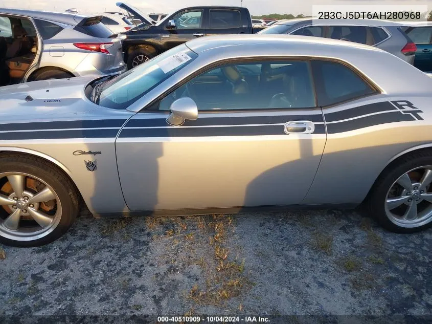 2010 Dodge Challenger R/T VIN: 2B3CJ5DT6AH280968 Lot: 40510909