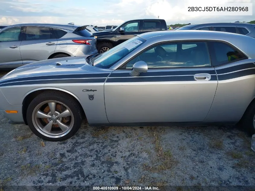 2010 Dodge Challenger R/T VIN: 2B3CJ5DT6AH280968 Lot: 40510909