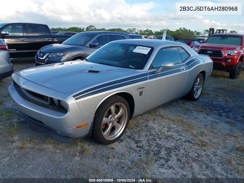 2010 Dodge Challenger R/T VIN: 2B3CJ5DT6AH280968 Lot: 40510909