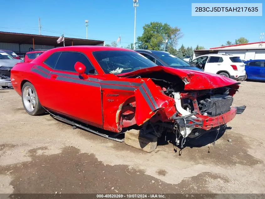 2010 Dodge Challenger R/T VIN: 2B3CJ5DT5AH217635 Lot: 40520269