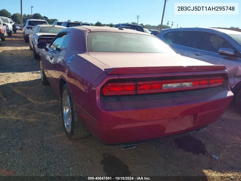 2010 Dodge Challenger R/T VIN: 2B3CJ5DT1AH295748 Lot: 40547591