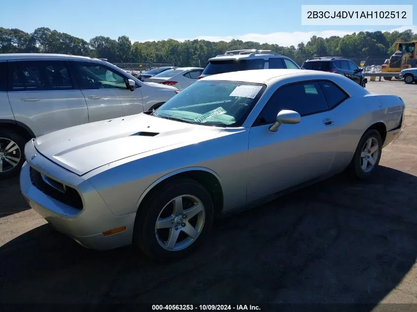 2010 Dodge Challenger Se VIN: 2B3CJ4DV1AH102512 Lot: 40784408