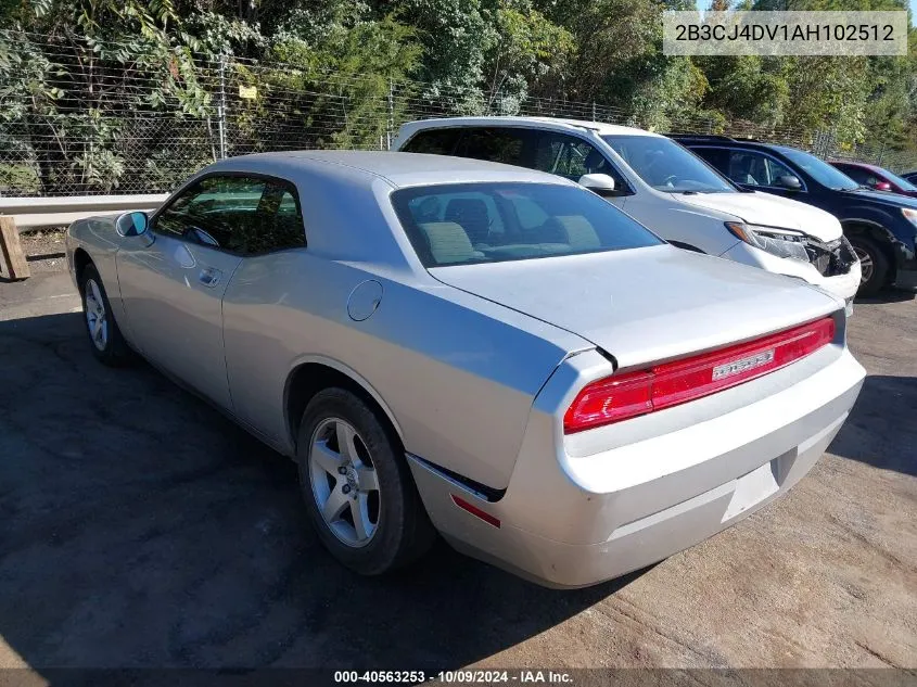 2010 Dodge Challenger Se VIN: 2B3CJ4DV1AH102512 Lot: 40784408