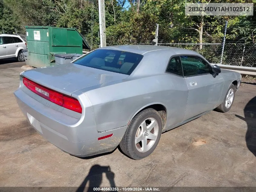 2010 Dodge Challenger Se VIN: 2B3CJ4DV1AH102512 Lot: 40784408