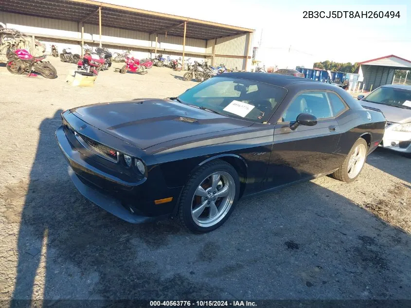 2010 Dodge Challenger R/T VIN: 2B3CJ5DT8AH260494 Lot: 40563776