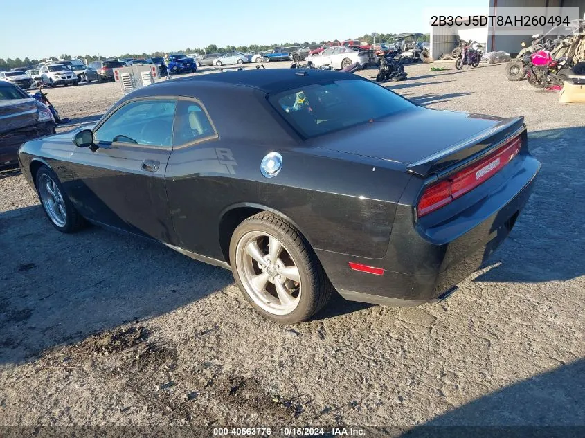 2010 Dodge Challenger R/T VIN: 2B3CJ5DT8AH260494 Lot: 40563776