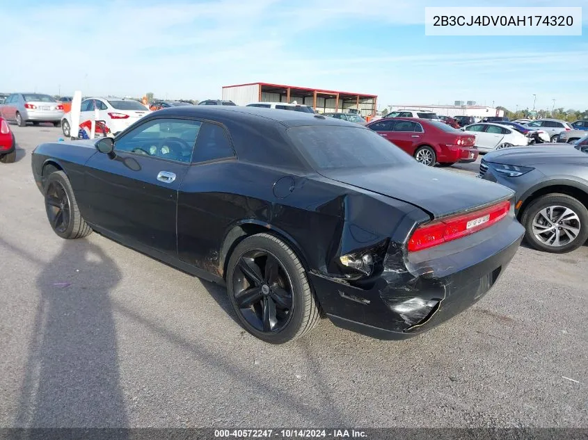 2010 Dodge Challenger Se VIN: 2B3CJ4DV0AH174320 Lot: 40572247