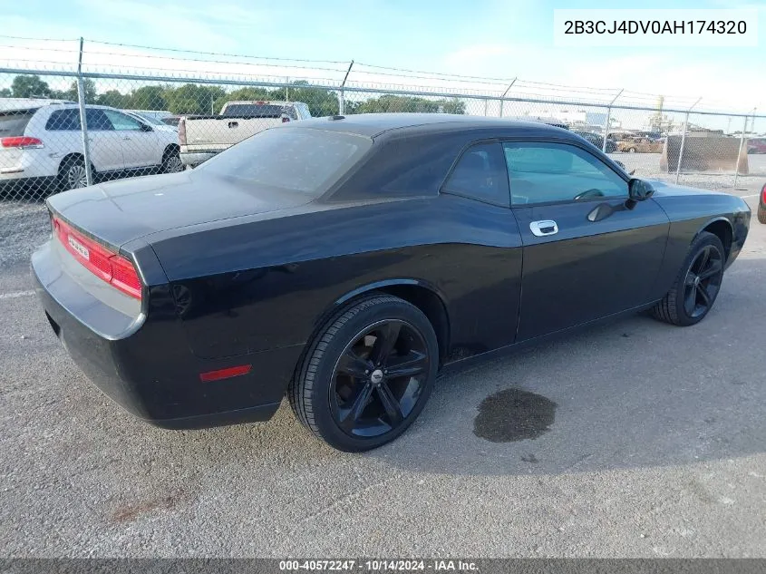 2010 Dodge Challenger Se VIN: 2B3CJ4DV0AH174320 Lot: 40572247