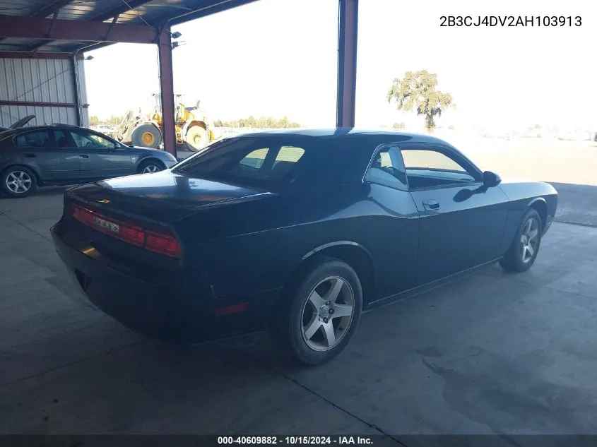 2010 Dodge Challenger Se VIN: 2B3CJ4DV2AH103913 Lot: 40609882