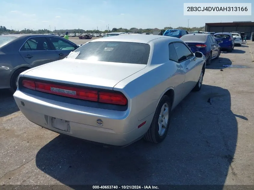 2010 Dodge Challenger Se VIN: 2B3CJ4DV0AH313166 Lot: 40653740