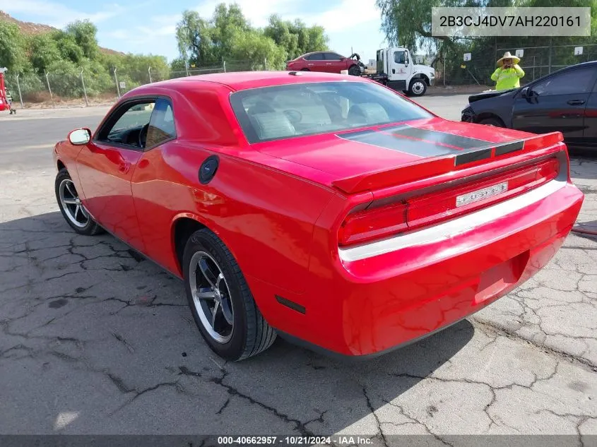 2010 Dodge Challenger Se VIN: 2B3CJ4DV7AH220161 Lot: 40662957