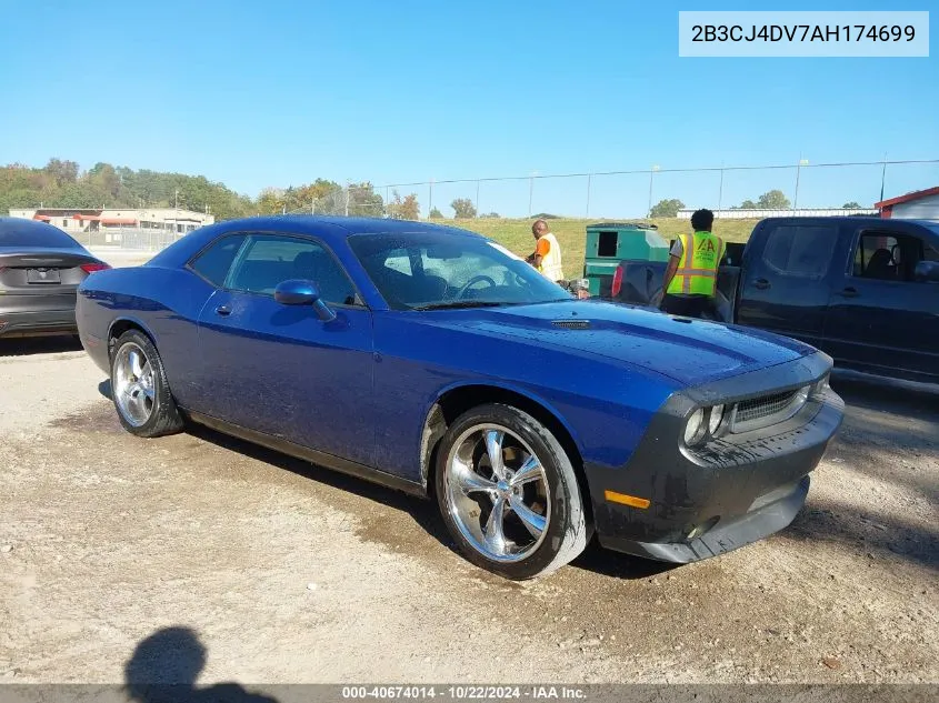 2B3CJ4DV7AH174699 2010 Dodge Challenger Se