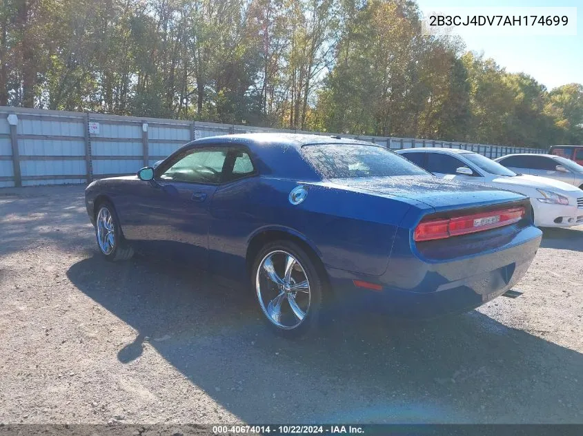 2B3CJ4DV7AH174699 2010 Dodge Challenger Se