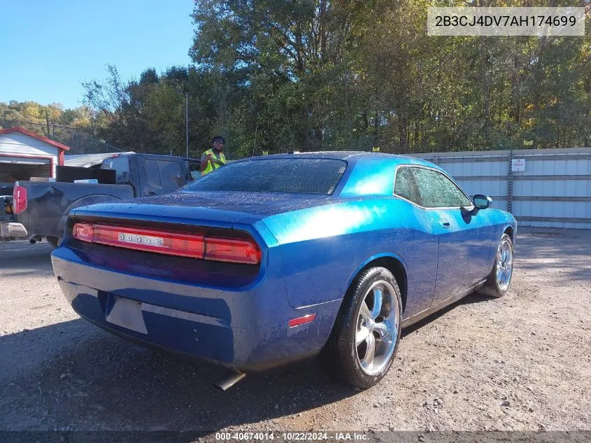 2B3CJ4DV7AH174699 2010 Dodge Challenger Se