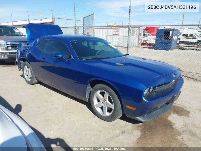 2010 Dodge Challenger Se VIN: 2B3CJ4DV5AH321196 Lot: 40686649