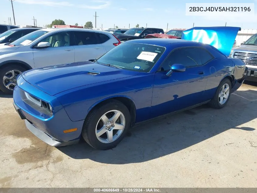 2010 Dodge Challenger Se VIN: 2B3CJ4DV5AH321196 Lot: 40686649