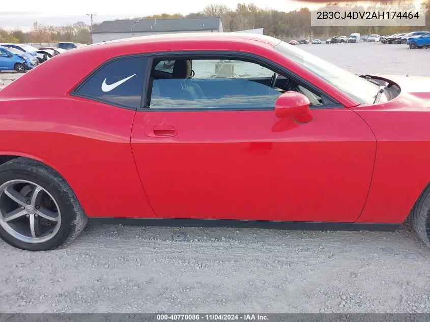 2010 Dodge Challenger Se VIN: 2B3CJ4DV2AH174464 Lot: 40770086