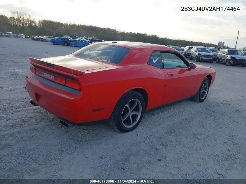 2010 Dodge Challenger Se VIN: 2B3CJ4DV2AH174464 Lot: 40770086