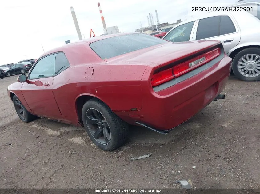 2B3CJ4DV5AH322901 2010 Dodge Challenger Se