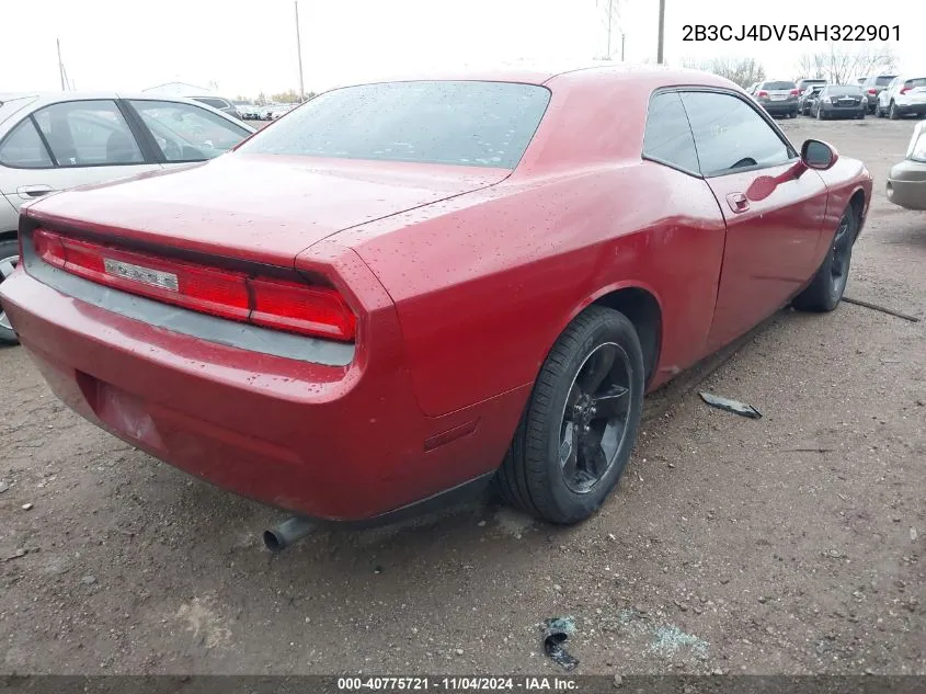 2B3CJ4DV5AH322901 2010 Dodge Challenger Se