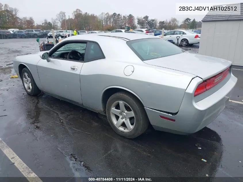 2010 Dodge Challenger Se VIN: 2B3CJ4DV1AH102512 Lot: 40784408