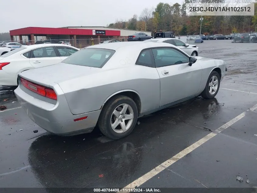 2010 Dodge Challenger Se VIN: 2B3CJ4DV1AH102512 Lot: 40784408