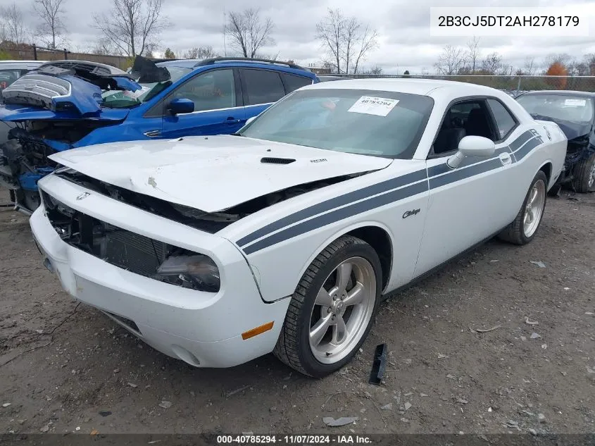 2010 Dodge Challenger R/T Classic VIN: 2B3CJ5DT2AH278179 Lot: 40785294