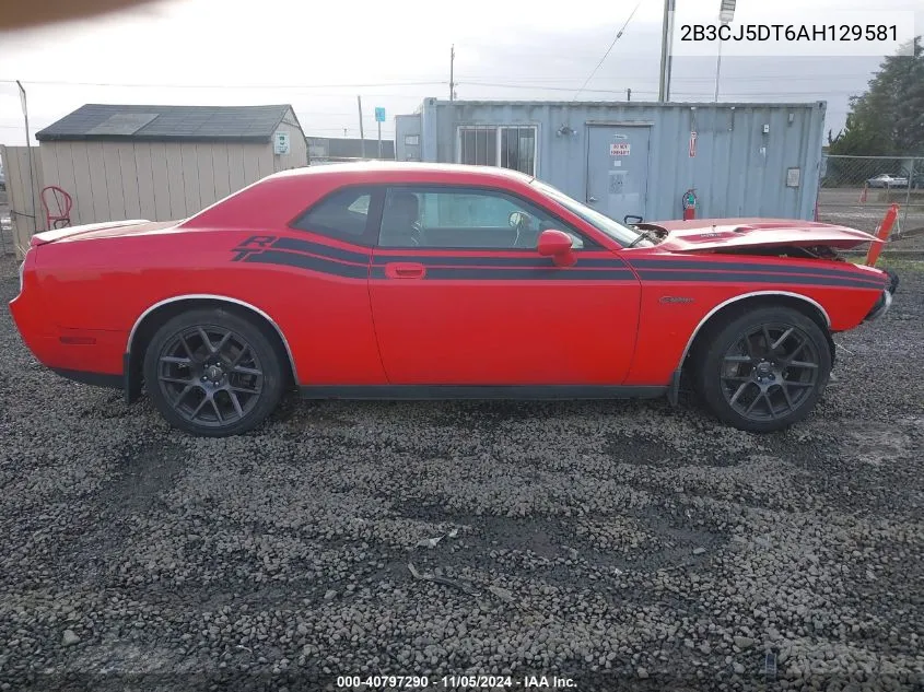 2010 Dodge Challenger R/T Classic VIN: 2B3CJ5DT6AH129581 Lot: 40797290