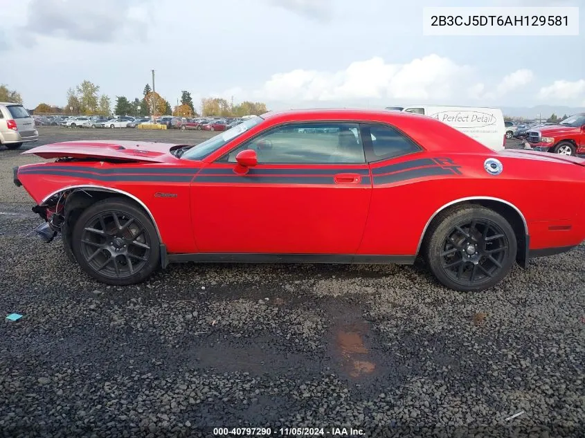 2010 Dodge Challenger R/T Classic VIN: 2B3CJ5DT6AH129581 Lot: 40797290