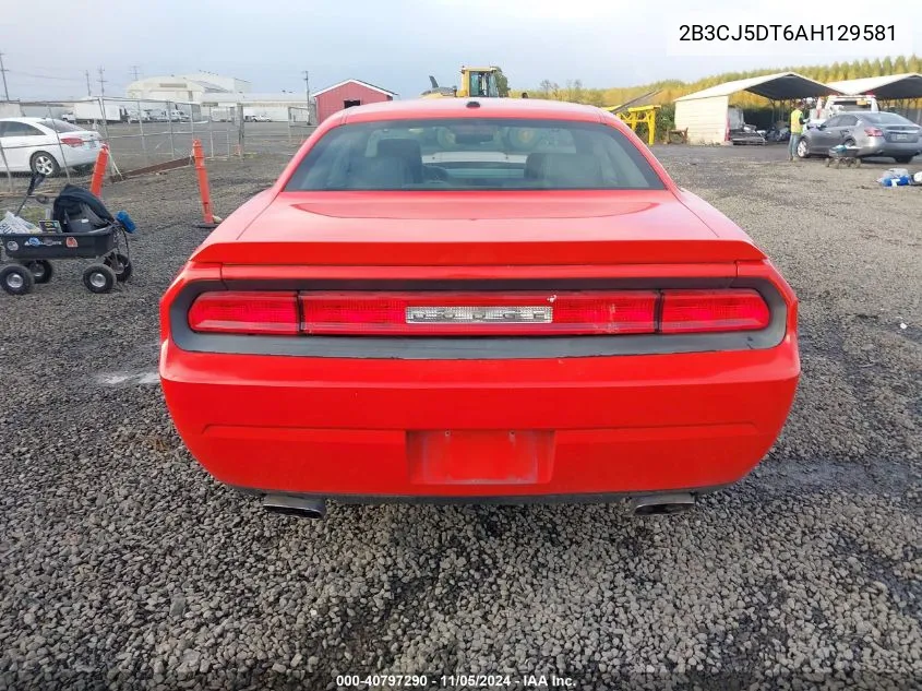 2010 Dodge Challenger R/T Classic VIN: 2B3CJ5DT6AH129581 Lot: 40797290