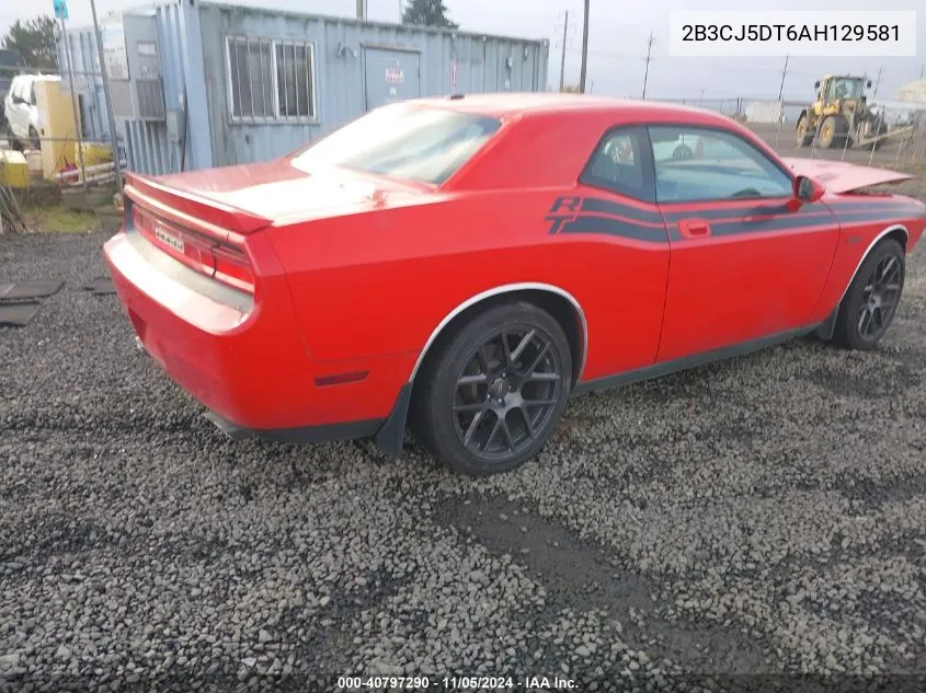 2010 Dodge Challenger R/T Classic VIN: 2B3CJ5DT6AH129581 Lot: 40797290