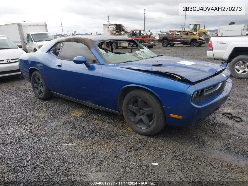 2B3CJ4DV4AH270273 2010 Dodge Challenger Se