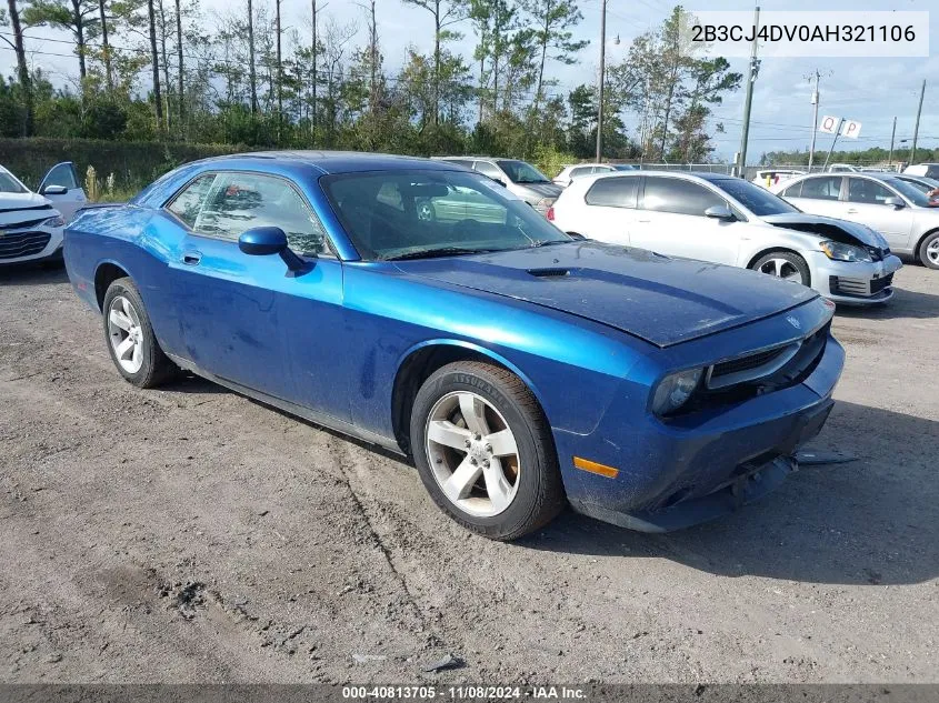 2010 Dodge Challenger Se VIN: 2B3CJ4DV0AH321106 Lot: 40813705