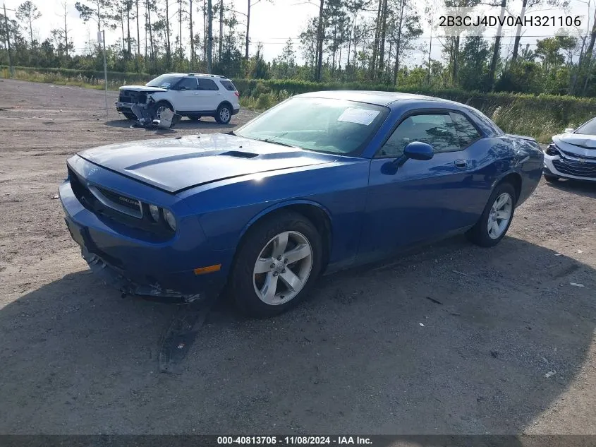 2010 Dodge Challenger Se VIN: 2B3CJ4DV0AH321106 Lot: 40813705