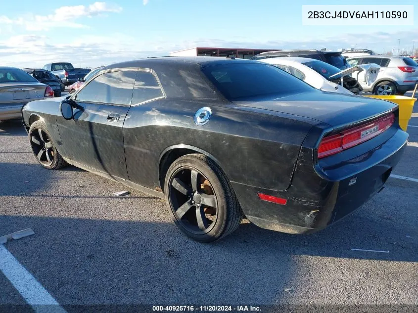 2010 Dodge Challenger Se VIN: 2B3CJ4DV6AH110590 Lot: 40925716