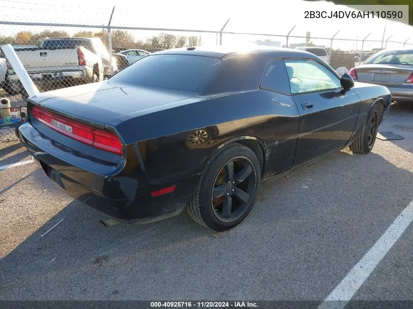 2010 Dodge Challenger Se VIN: 2B3CJ4DV6AH110590 Lot: 40925716