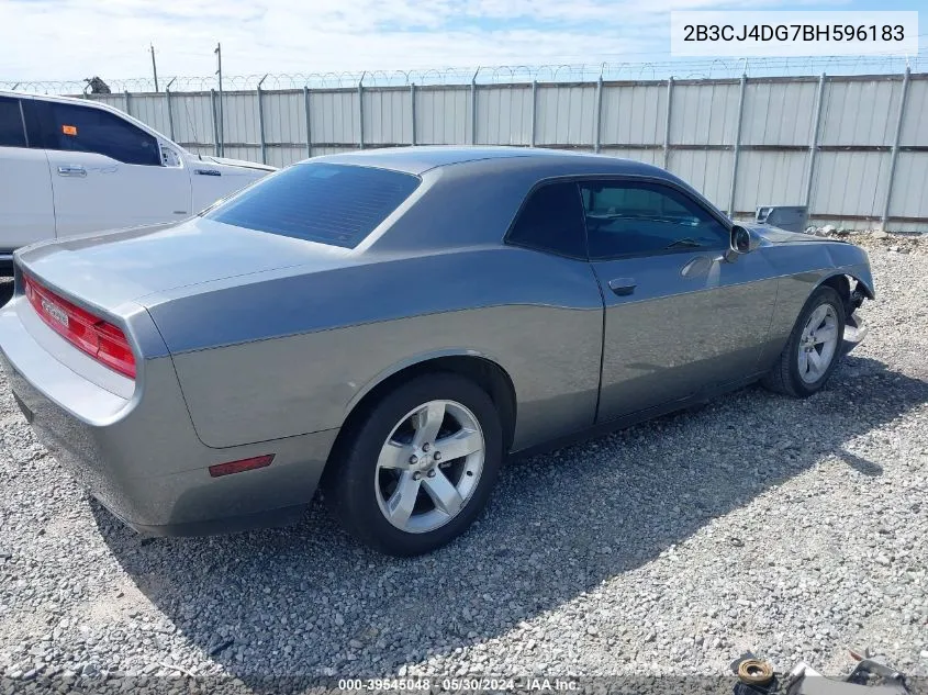 2011 Dodge Challenger VIN: 2B3CJ4DG7BH596183 Lot: 39545048