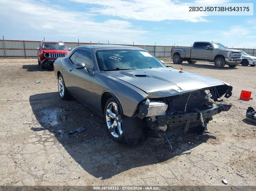 2011 Dodge Challenger R/T VIN: 2B3CJ5DT3BH543175 Lot: 39758333