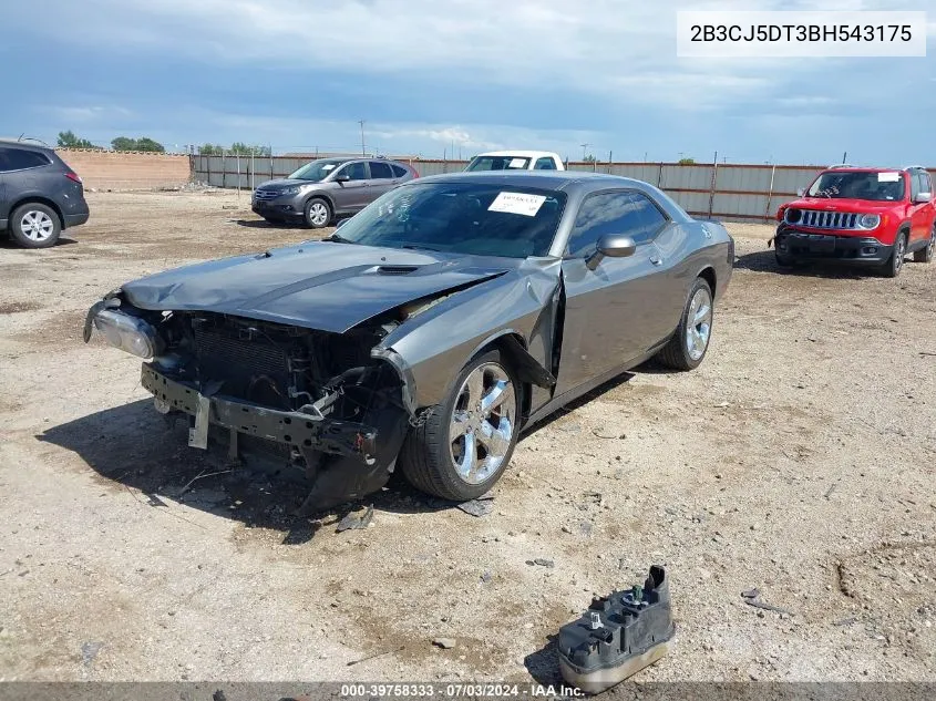 2011 Dodge Challenger R/T VIN: 2B3CJ5DT3BH543175 Lot: 39758333