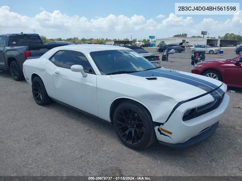 2B3CJ4DG4BH561598 2011 Dodge Challenger