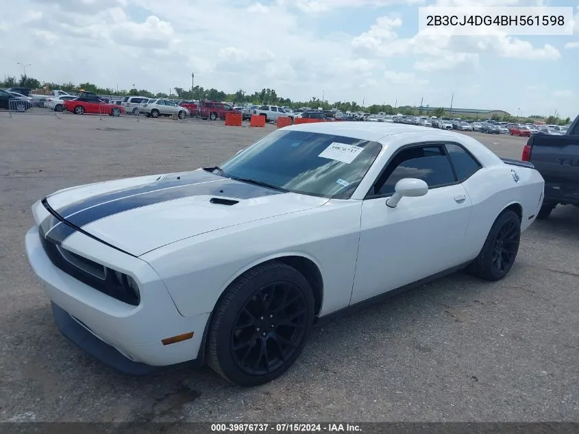 2B3CJ4DG4BH561598 2011 Dodge Challenger