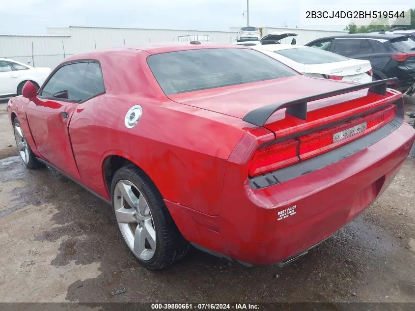 2011 Dodge Challenger VIN: 2B3CJ4DG2BH519544 Lot: 39880661