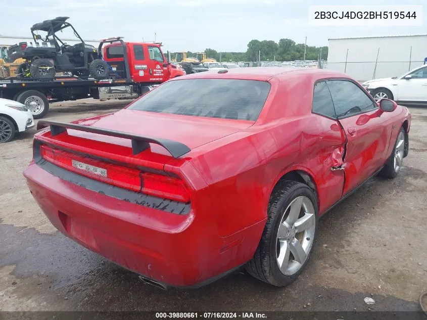 2011 Dodge Challenger VIN: 2B3CJ4DG2BH519544 Lot: 39880661