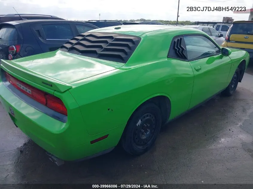 2B3CJ7DJ4BH549223 2011 Dodge Challenger Srt8