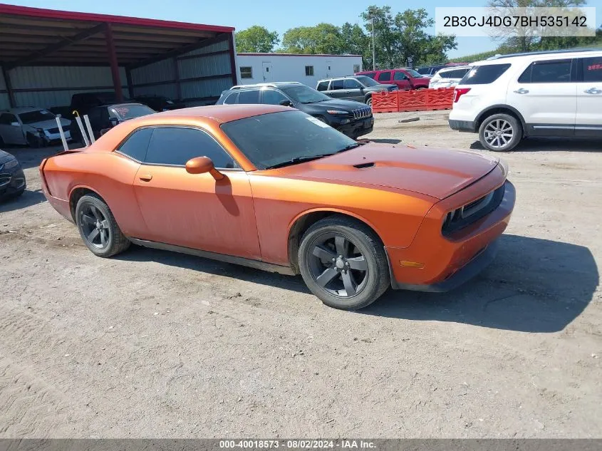 2011 Dodge Challenger VIN: 2B3CJ4DG7BH535142 Lot: 40018573