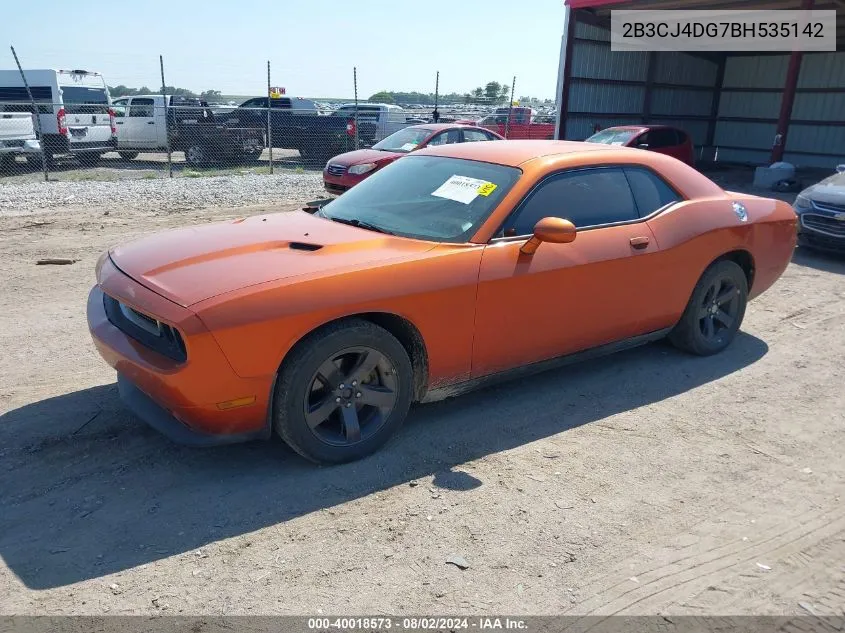 2011 Dodge Challenger VIN: 2B3CJ4DG7BH535142 Lot: 40018573