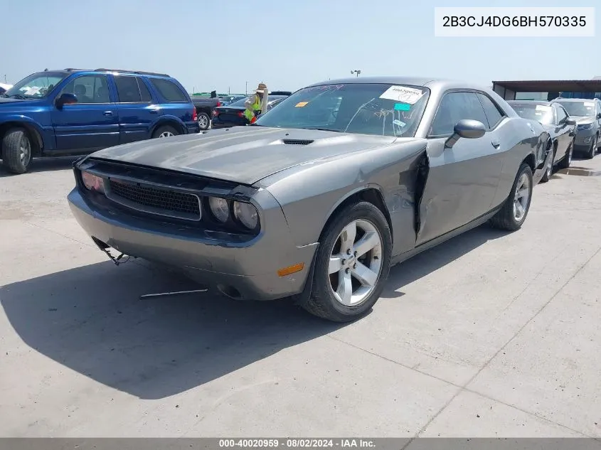 2011 Dodge Challenger VIN: 2B3CJ4DG6BH570335 Lot: 40020959