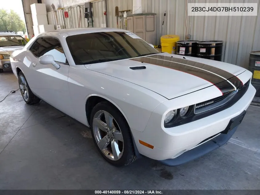 2B3CJ4DG7BH510239 2011 Dodge Challenger