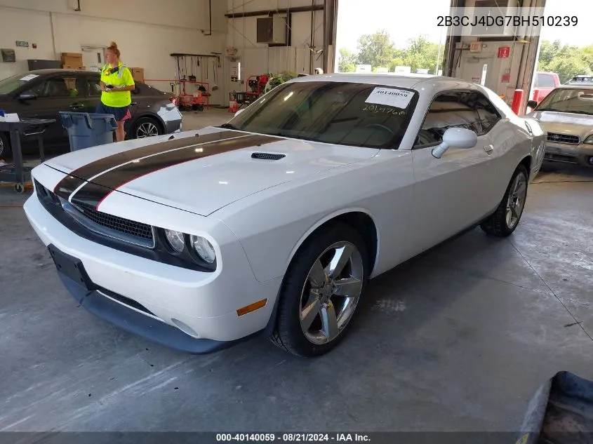 2011 Dodge Challenger VIN: 2B3CJ4DG7BH510239 Lot: 40140059