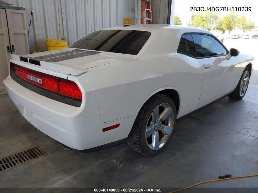 2B3CJ4DG7BH510239 2011 Dodge Challenger